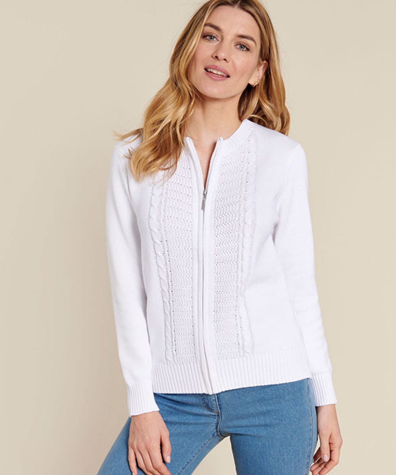 Damart Zip Cardigan
