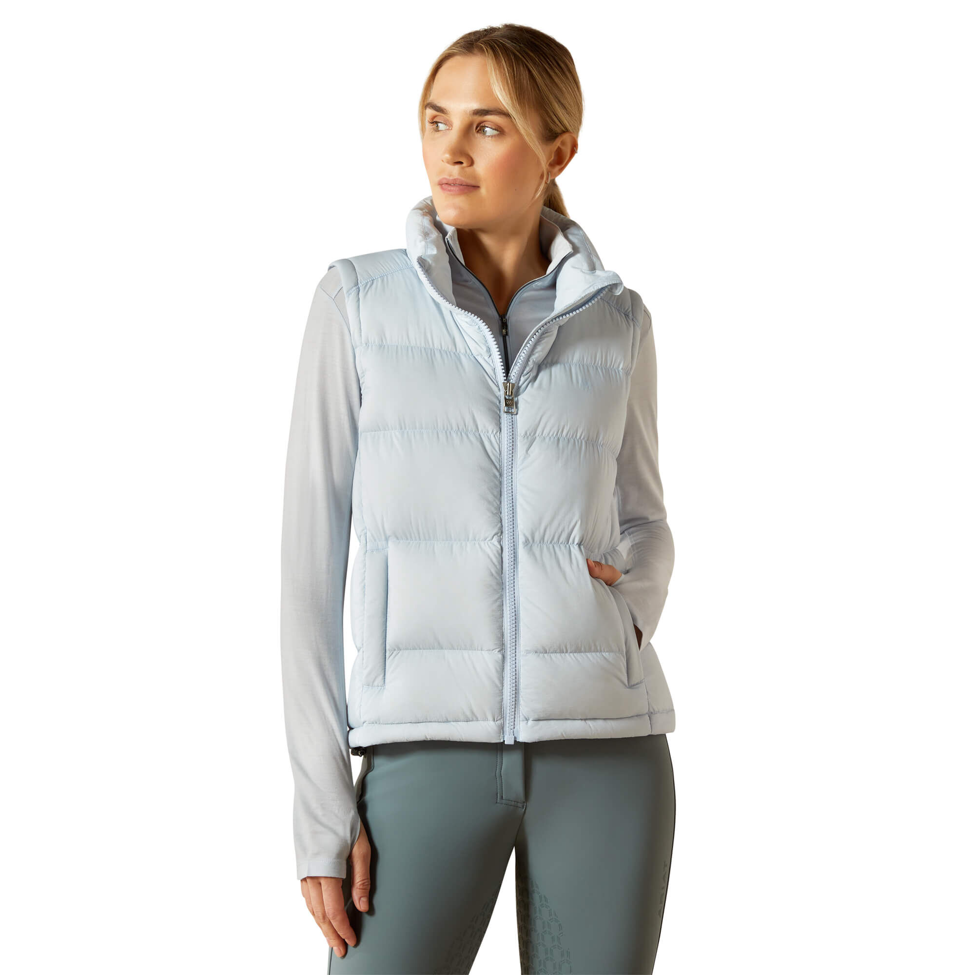 Women's UltraPuff Insulated Down Gilet in Skyway, Size X-Large, by Ariat