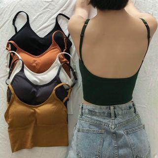 Plain Bralette Colors Dark Grey