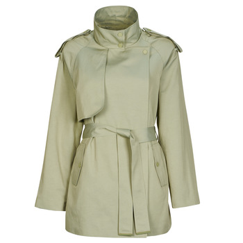 Morgan GLINE women's Trench Coat in Green
