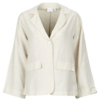 Vila VIPRISILLA LOOSE BLAZER women's Jacket in Beige