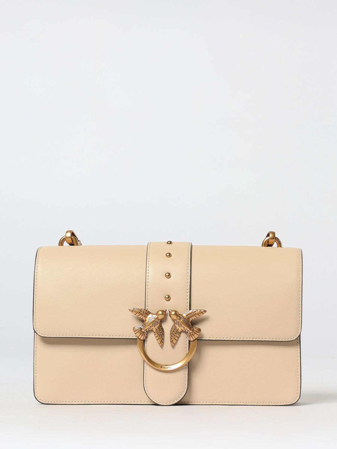 PINKO Crossbody Bag Woman color Beige