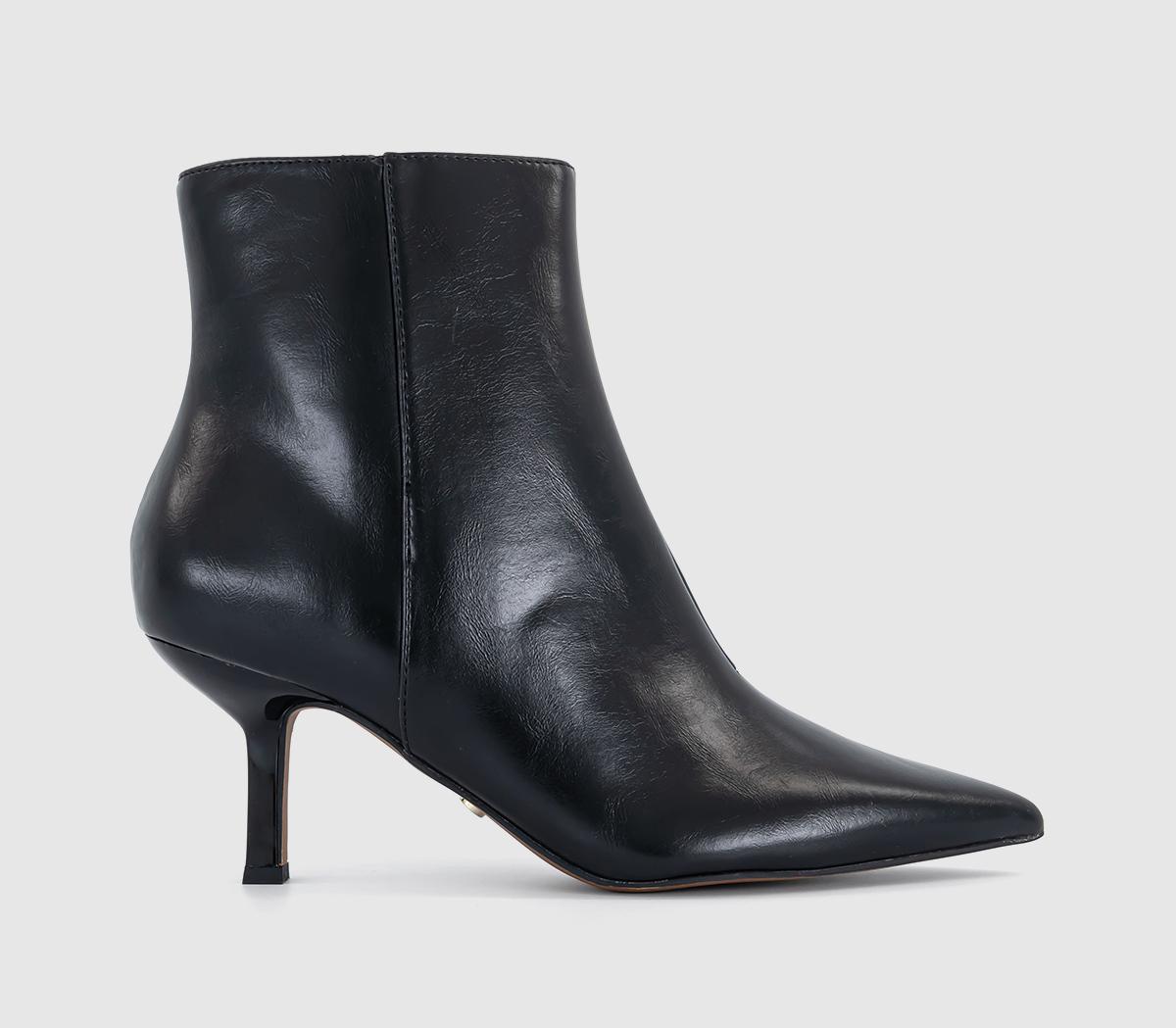 OFFICE Womens Alara Kitten Heel Ankle Boots Black