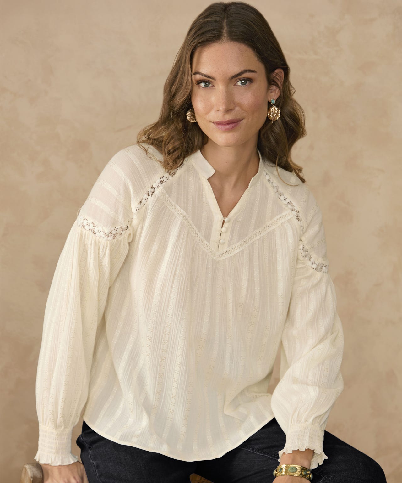 Damart Detailed Blouse