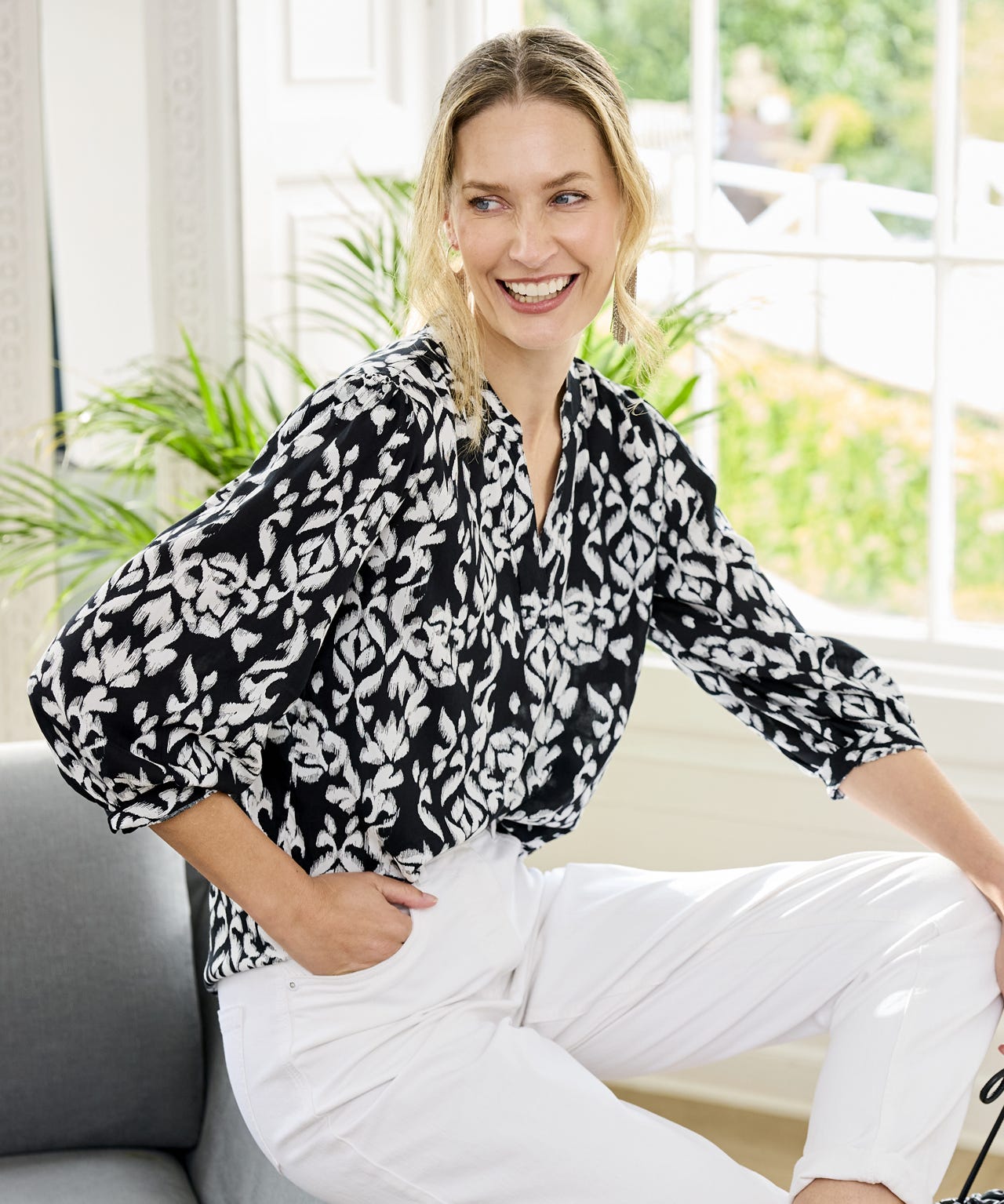 Damart Printed Blouse