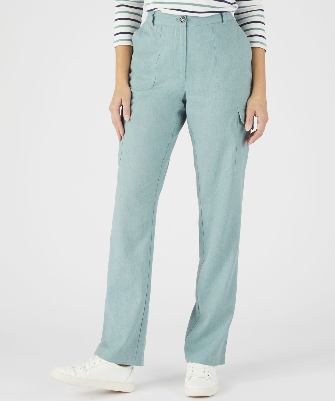 Damart Linen Rich Cargo Trousers