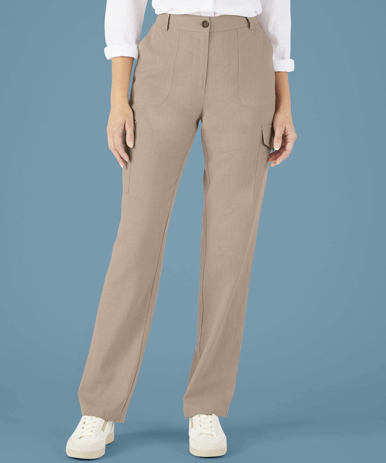 Damart Linen Rich Cargo Trousers