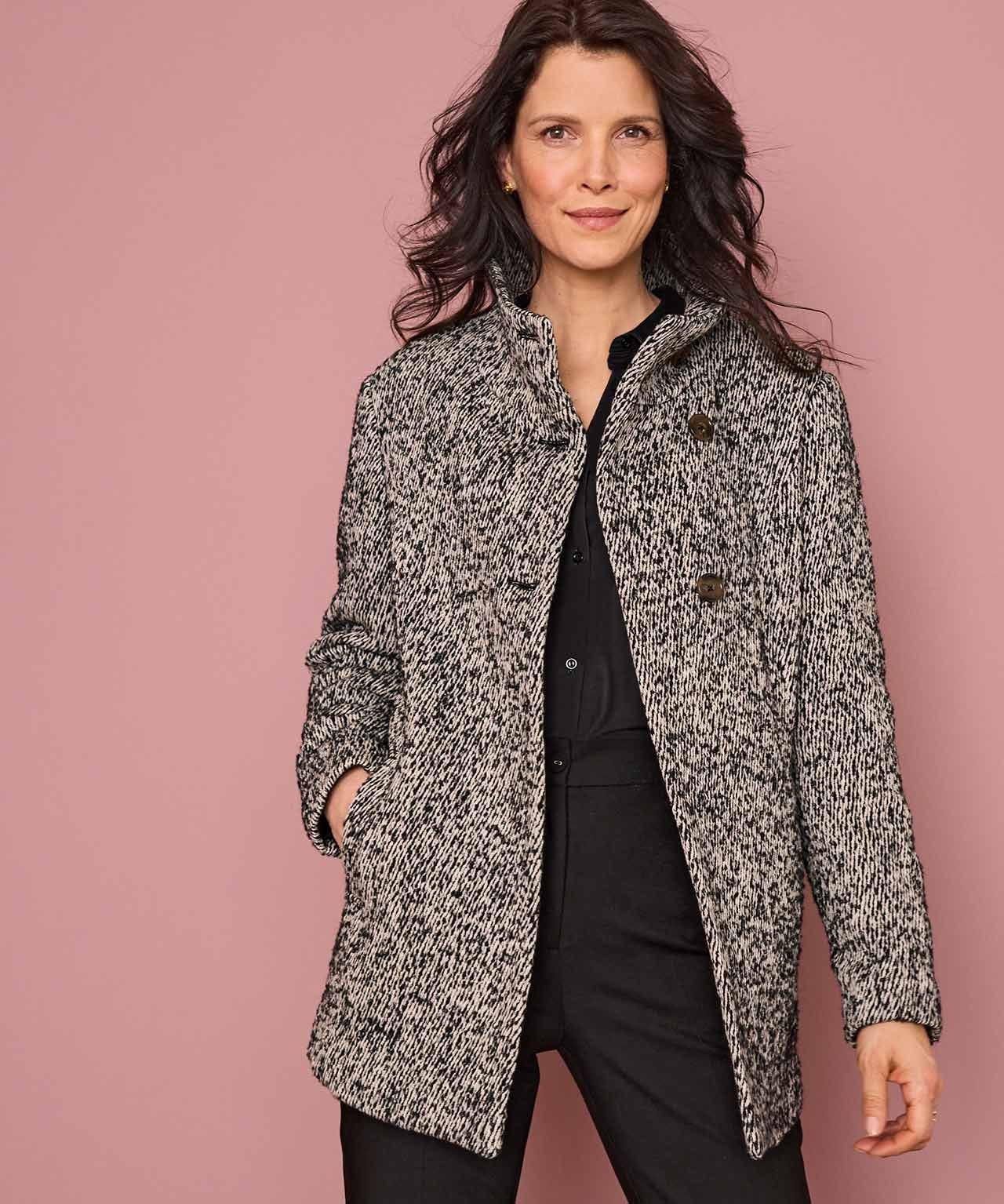 Damart Thermolactyl Wool Blend Coat