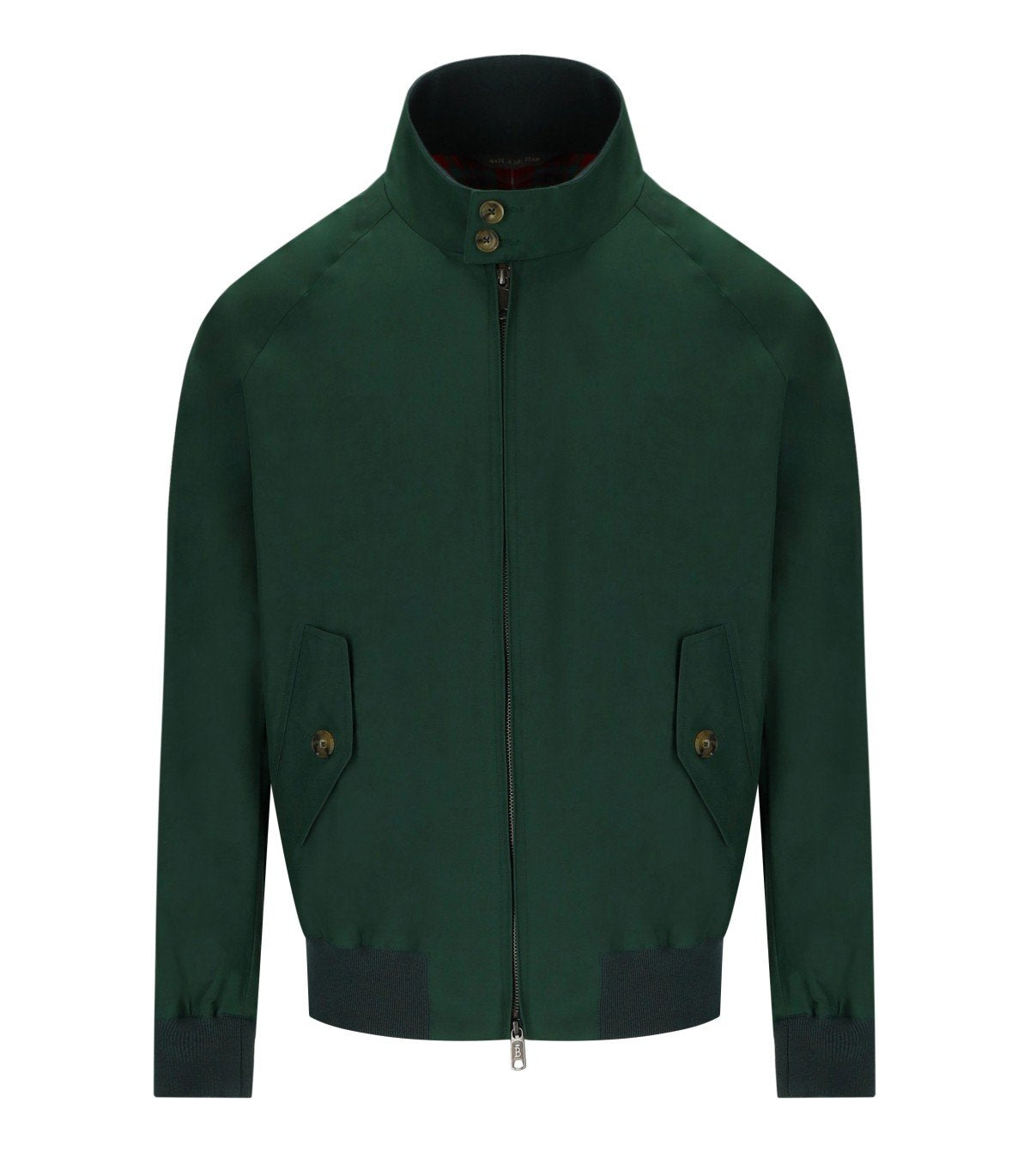 BARACUTA G HARRINGTON RACING GREEN BOMBER JACKET