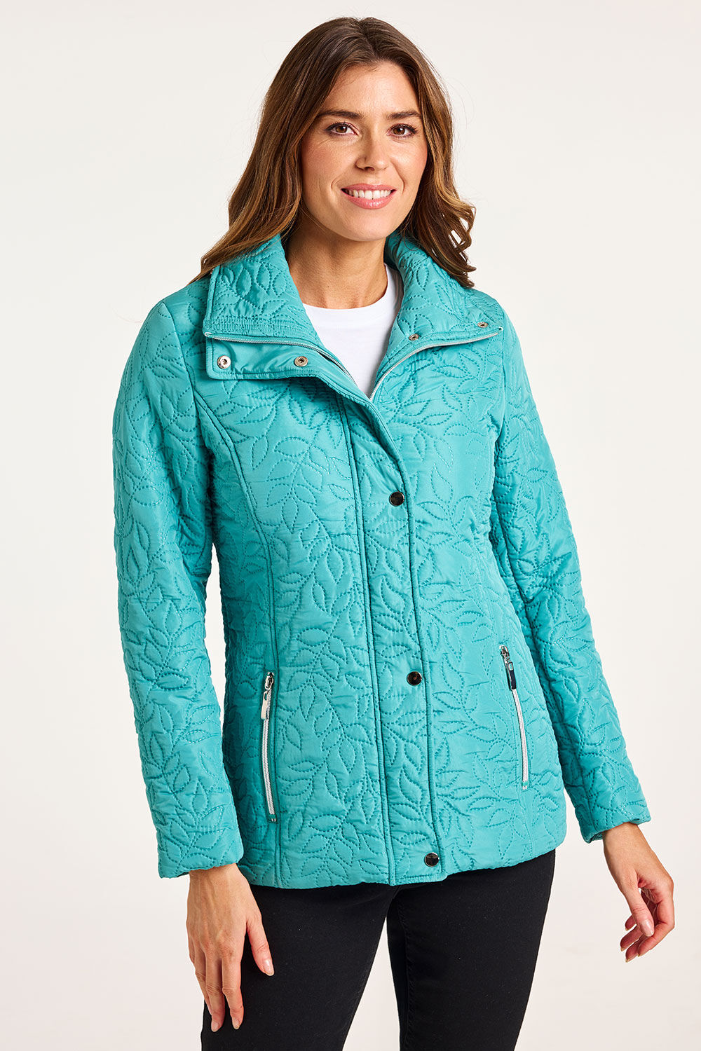 Bonmarche Floral Embossed Coat