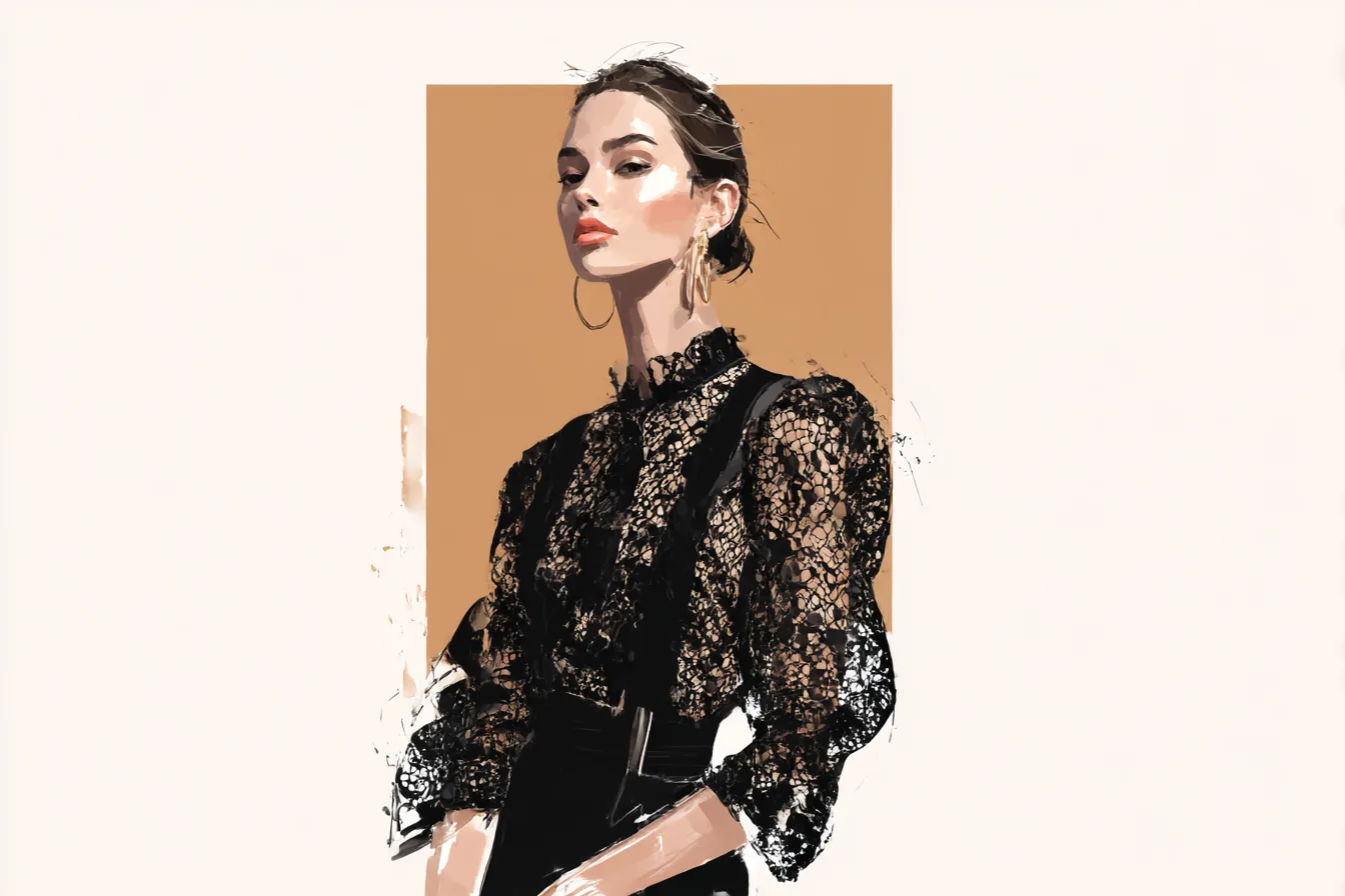 Black Lace Tops That Just Sit Right