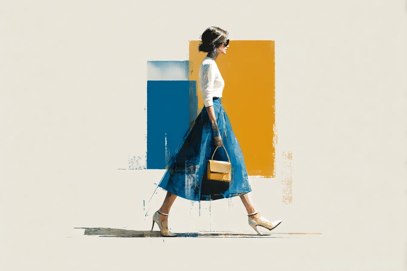 Blue Midi Skirts That Move With You