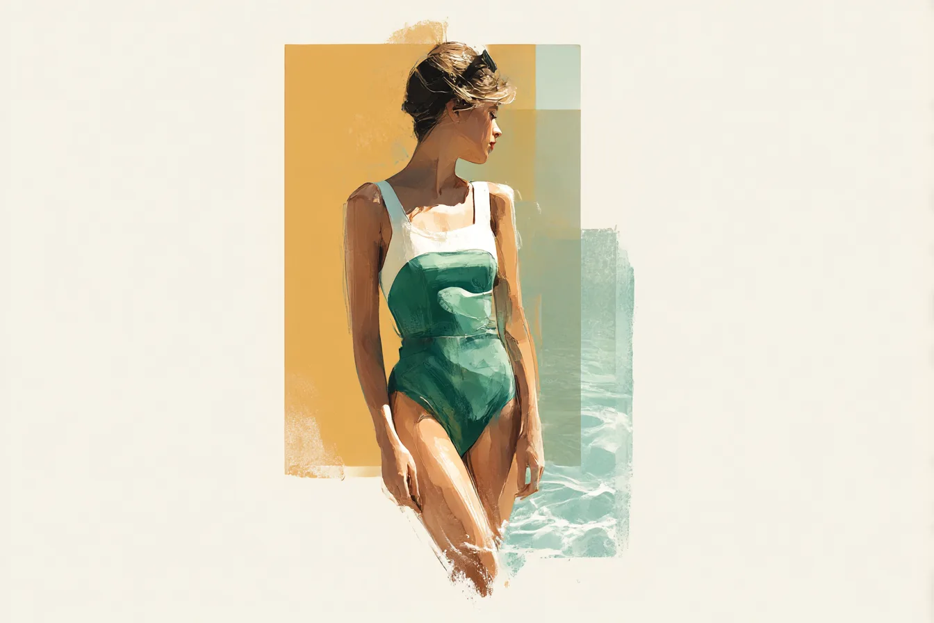 Green Swimsuits That Hold Up in the Water