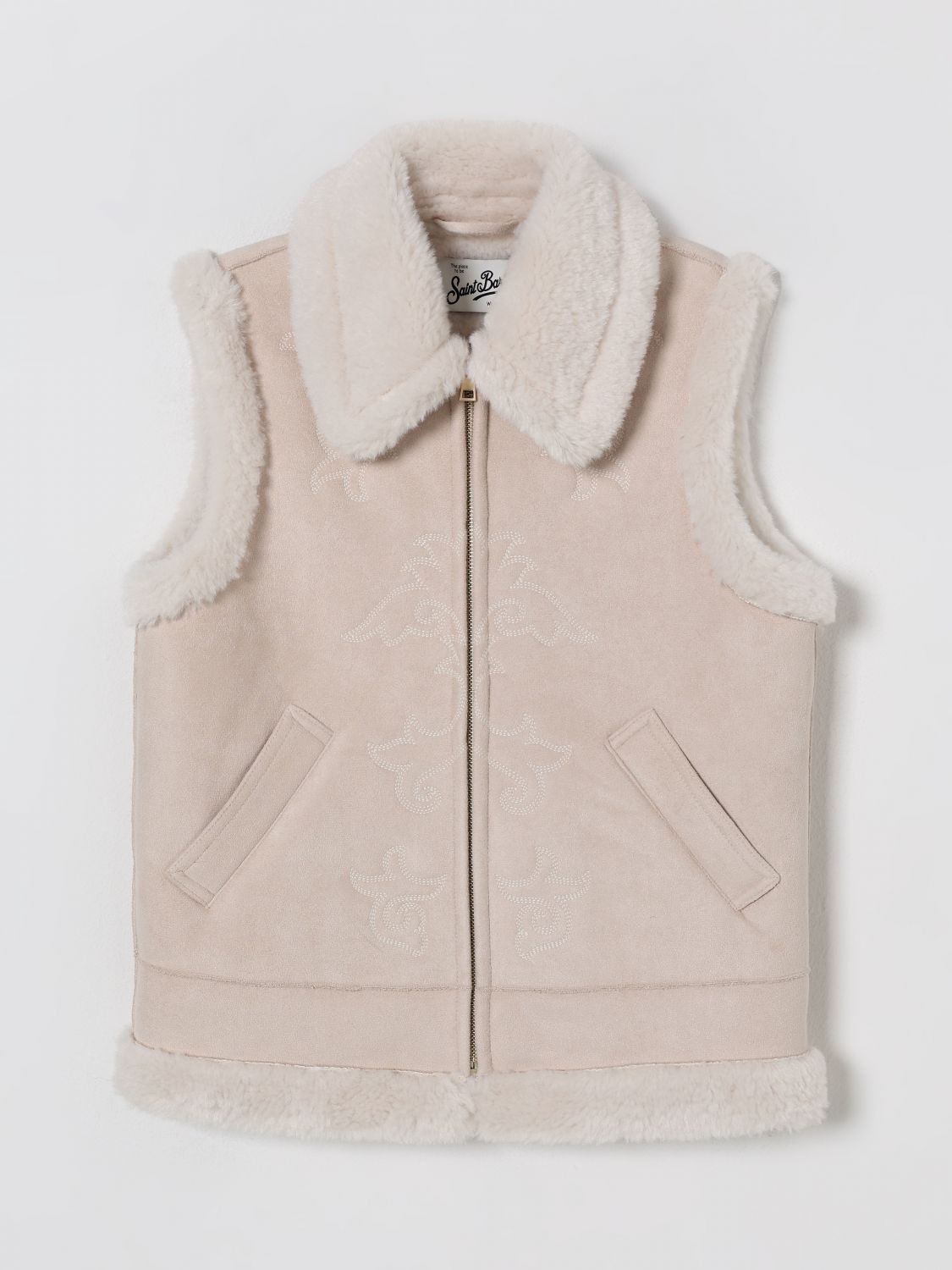 MC SAINT BARTH Coat Kids color Pink