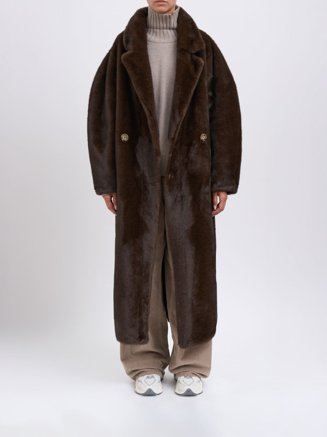 SWORD .. Fur Coat Woman color Brown