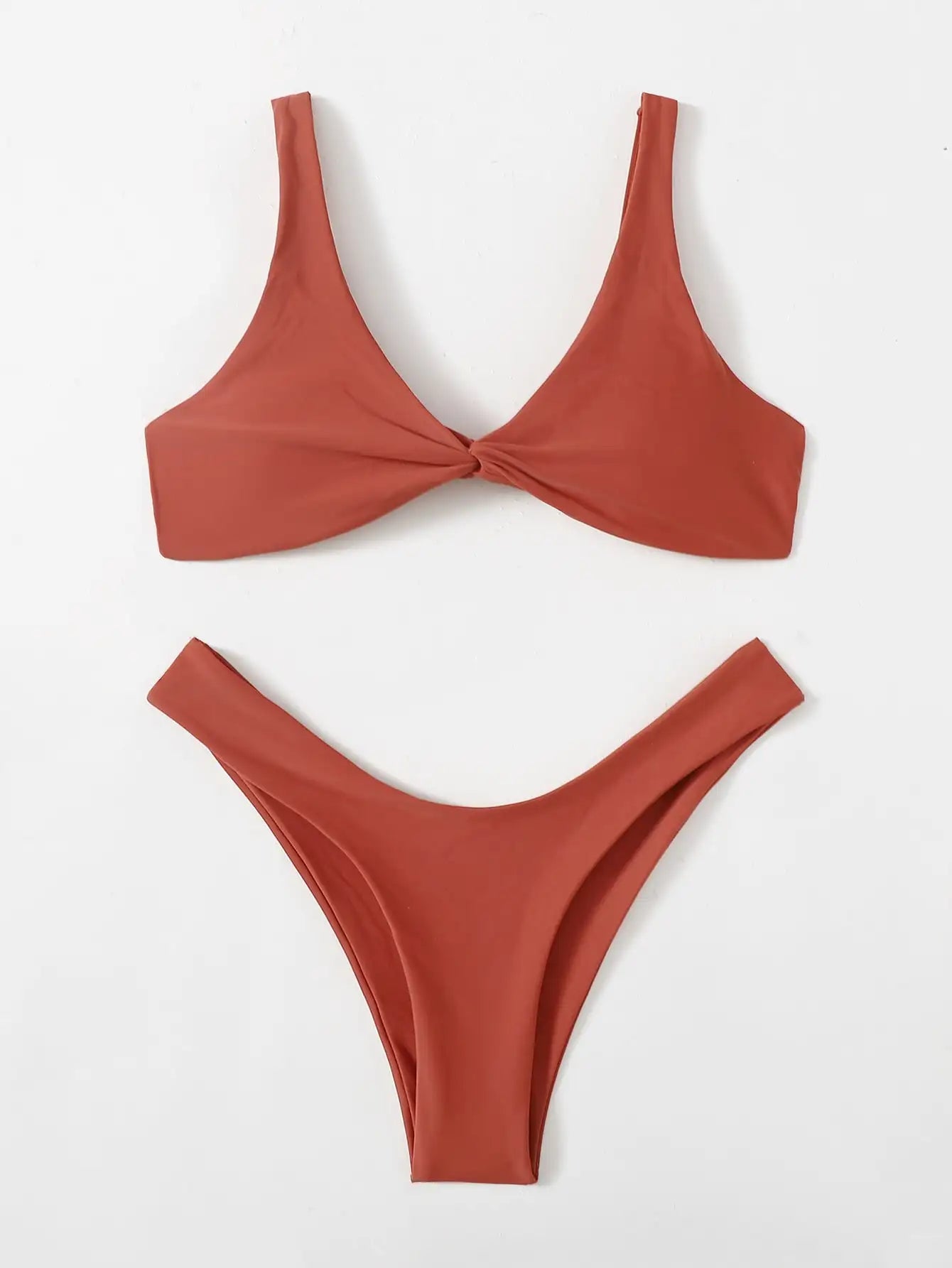 ZTVitality Solid Tie Sexy Bikini Hot Sale Padded Bra High Leg Bandage Push Up Bikini Set Brazilian Swimsuit Women Swimwear