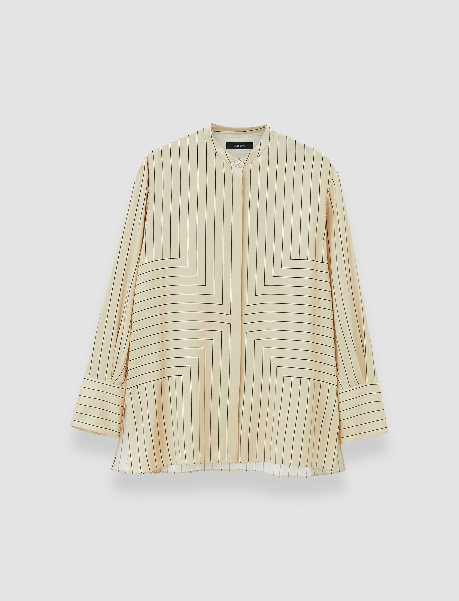 Athena Geometric Print Silk Blouse