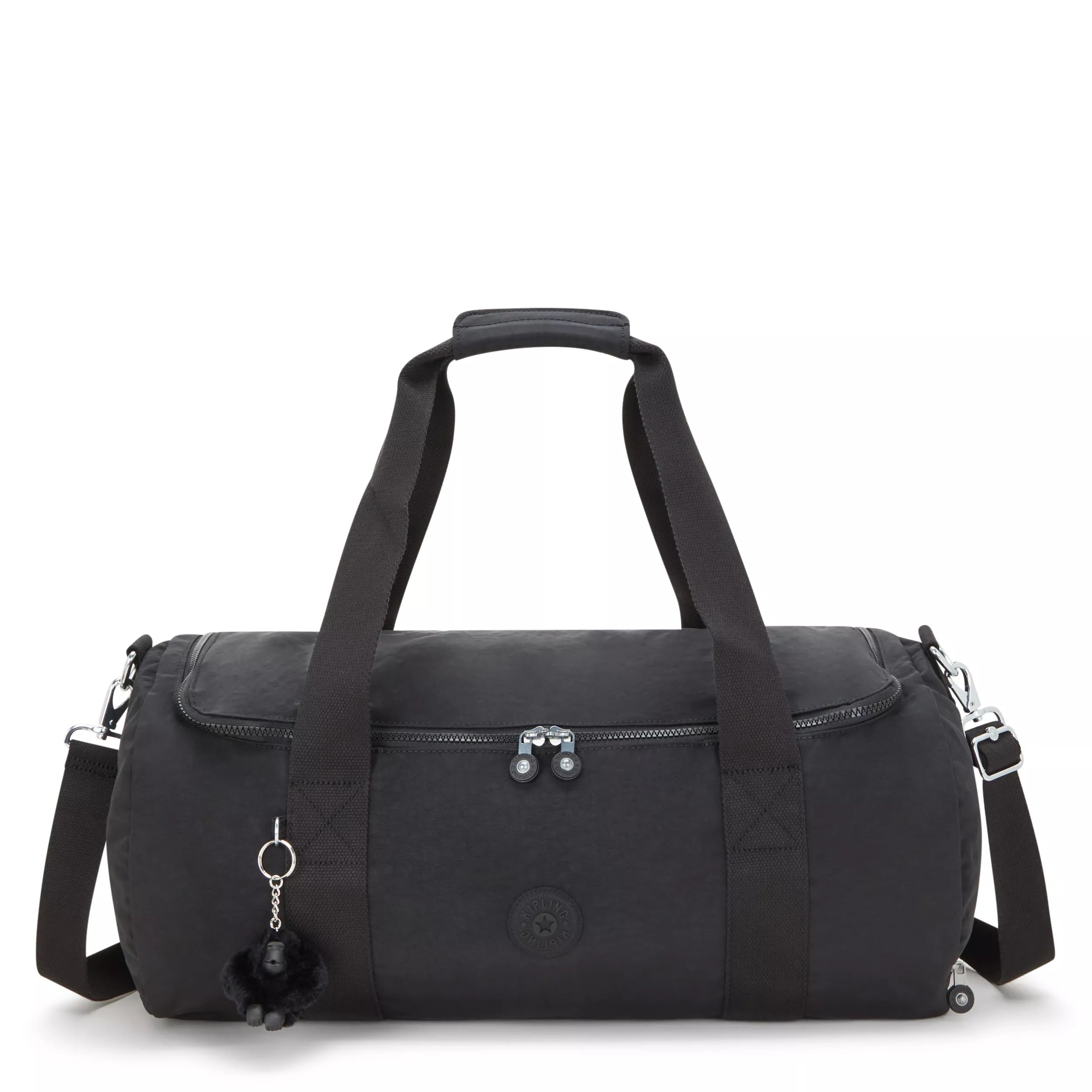 Kipling Small Weekend Duffle Bag With Shoe Compartment Black % Polyamide