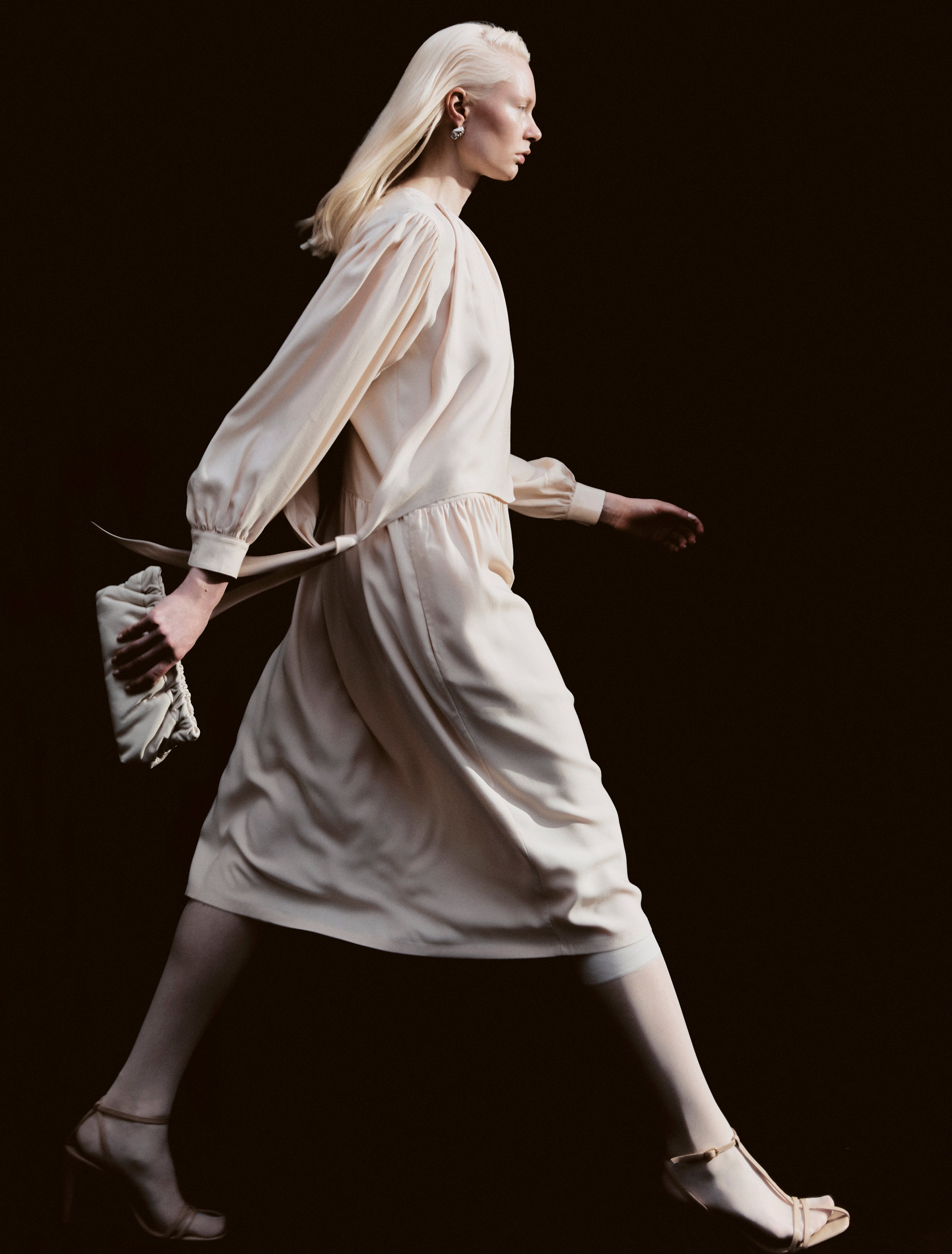 Romulus Dress in Tahini - ENKA Viscose EcoVero Viscose Ninety Percent
