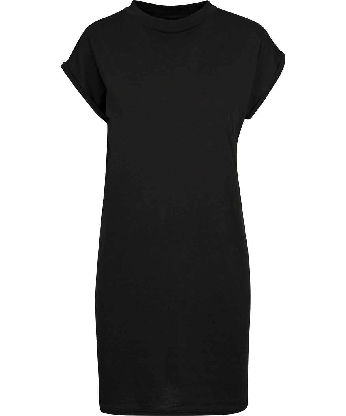 Organic Extended Shoulder shirt Dress: Womens - Black