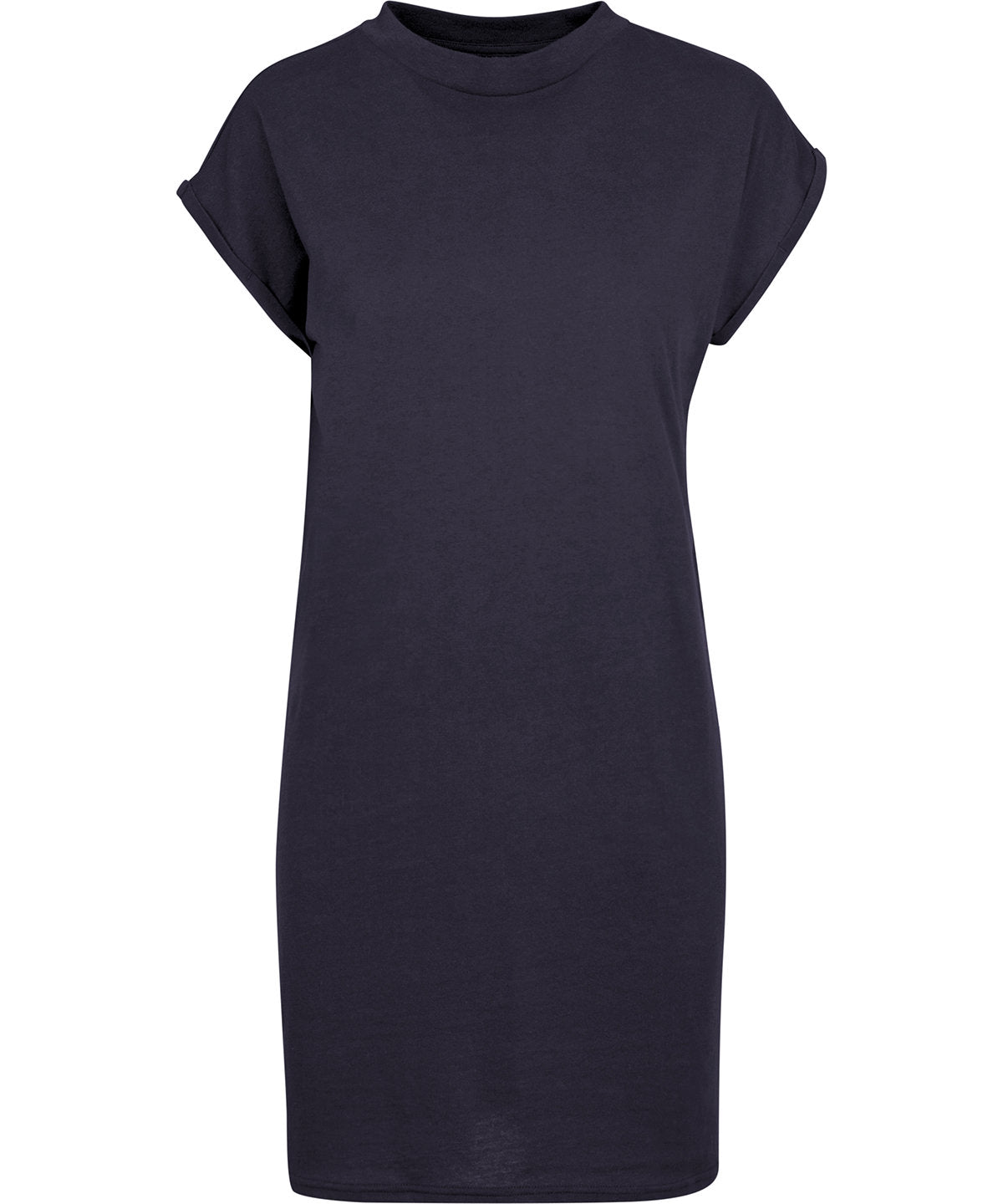 Organic Extended Shoulder shirt Dress: Womens - M Navy
