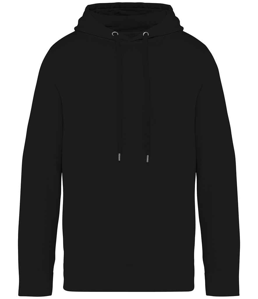 Organic French Terry Hoodie: Unisex - Washed Black