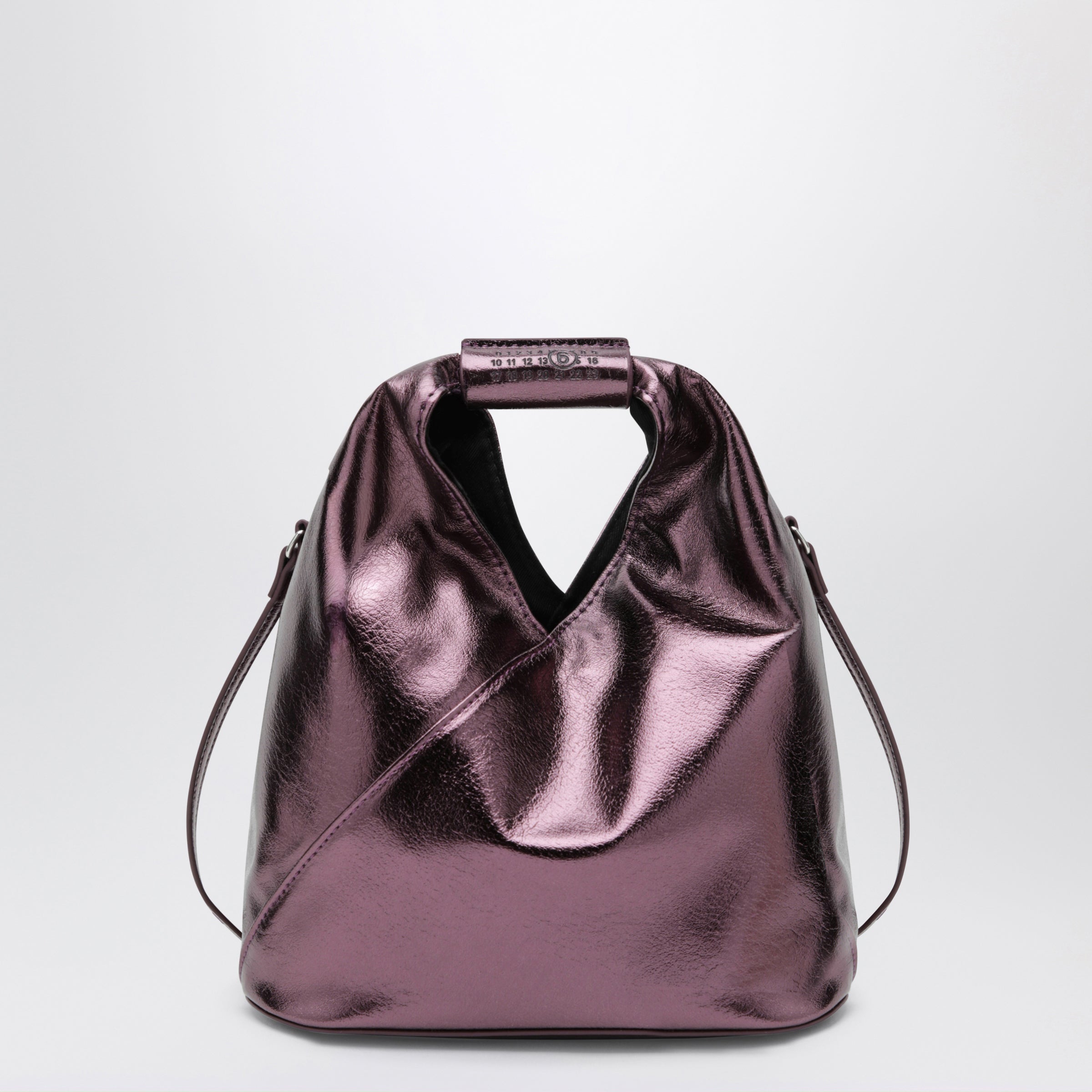 Japanese crossbody bag in purple polyester