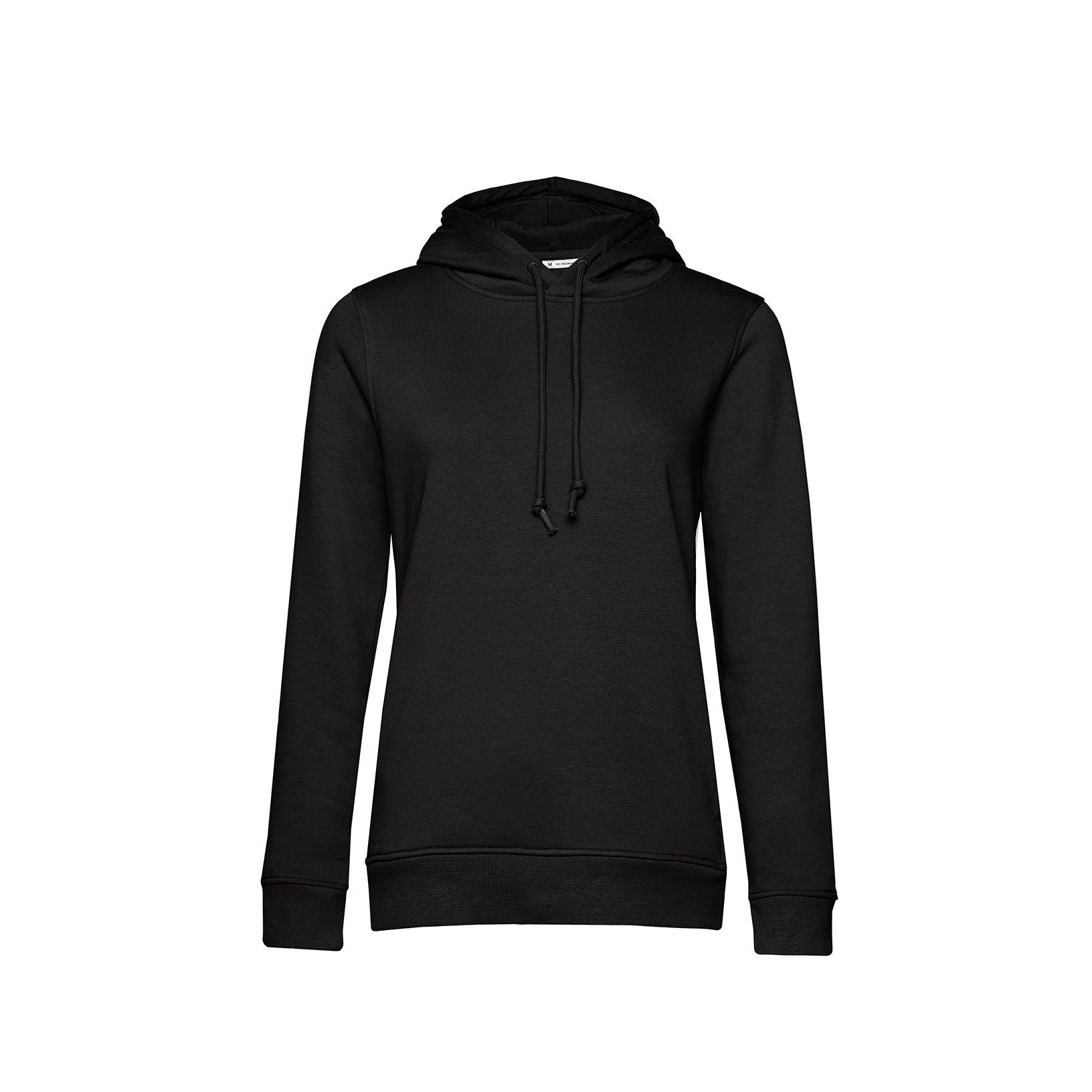 Organic Essential Hoodie: Womens - M Black Pure