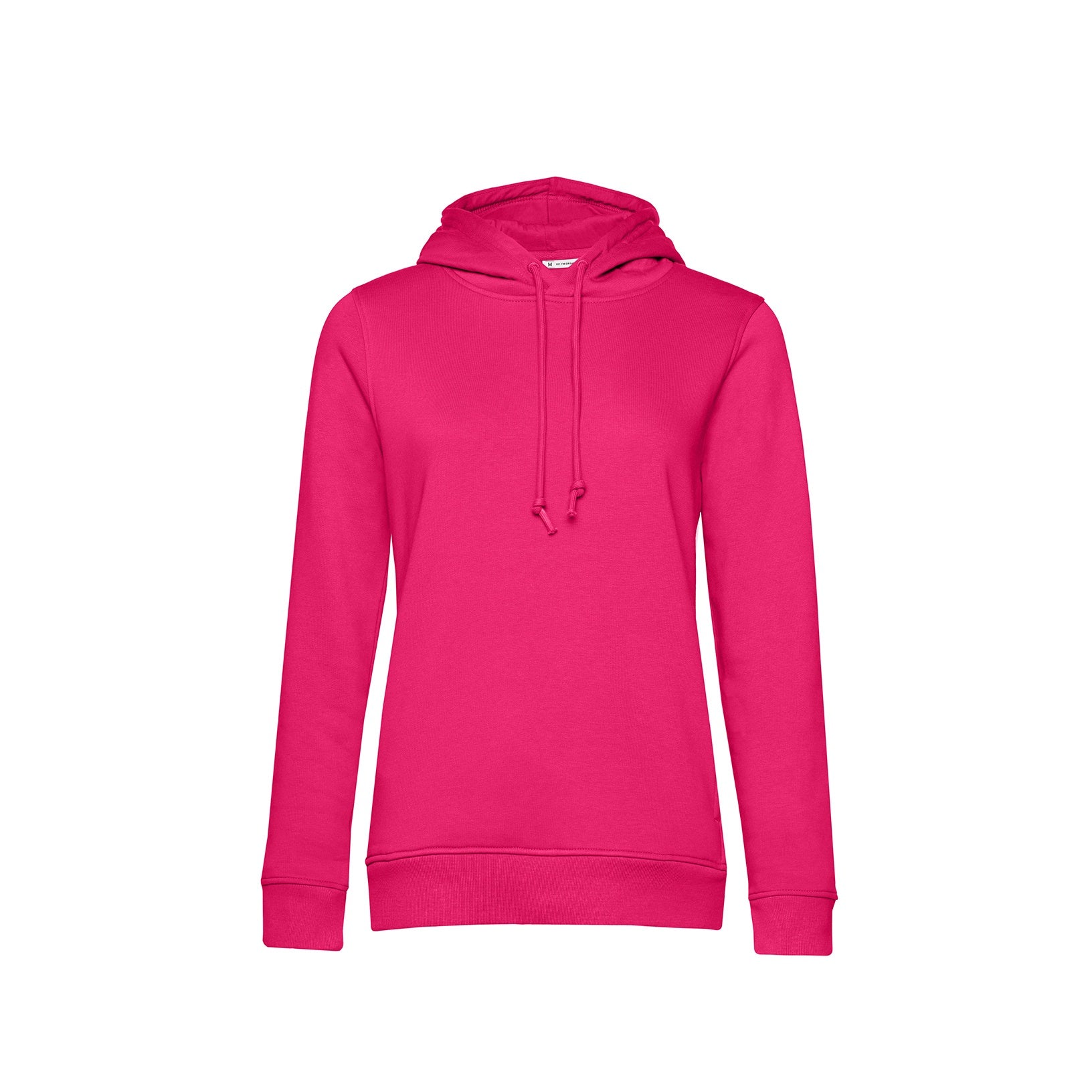 Organic Essential Hoodie: Womens - Magenta Pink