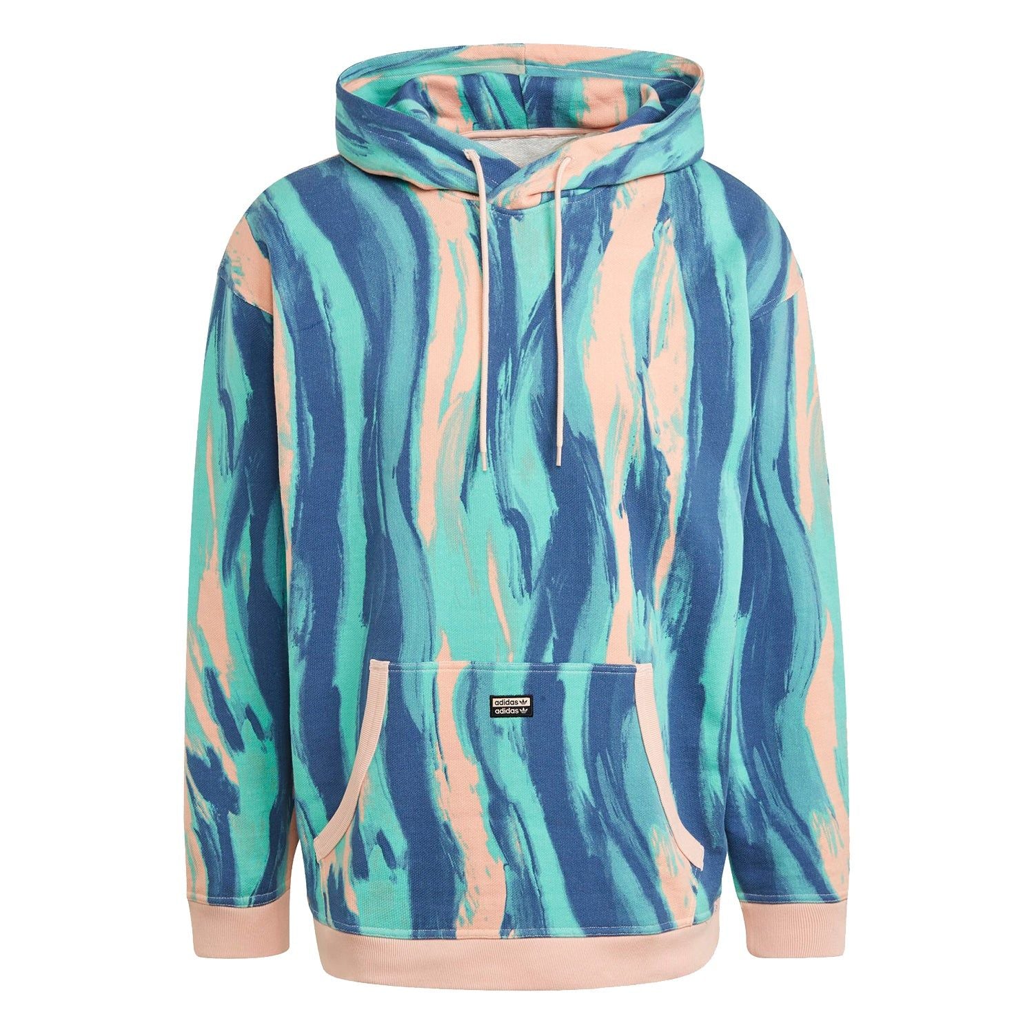 adidas Originals RYV Tie Dye Marbled Hoodie - Multi - S Blue