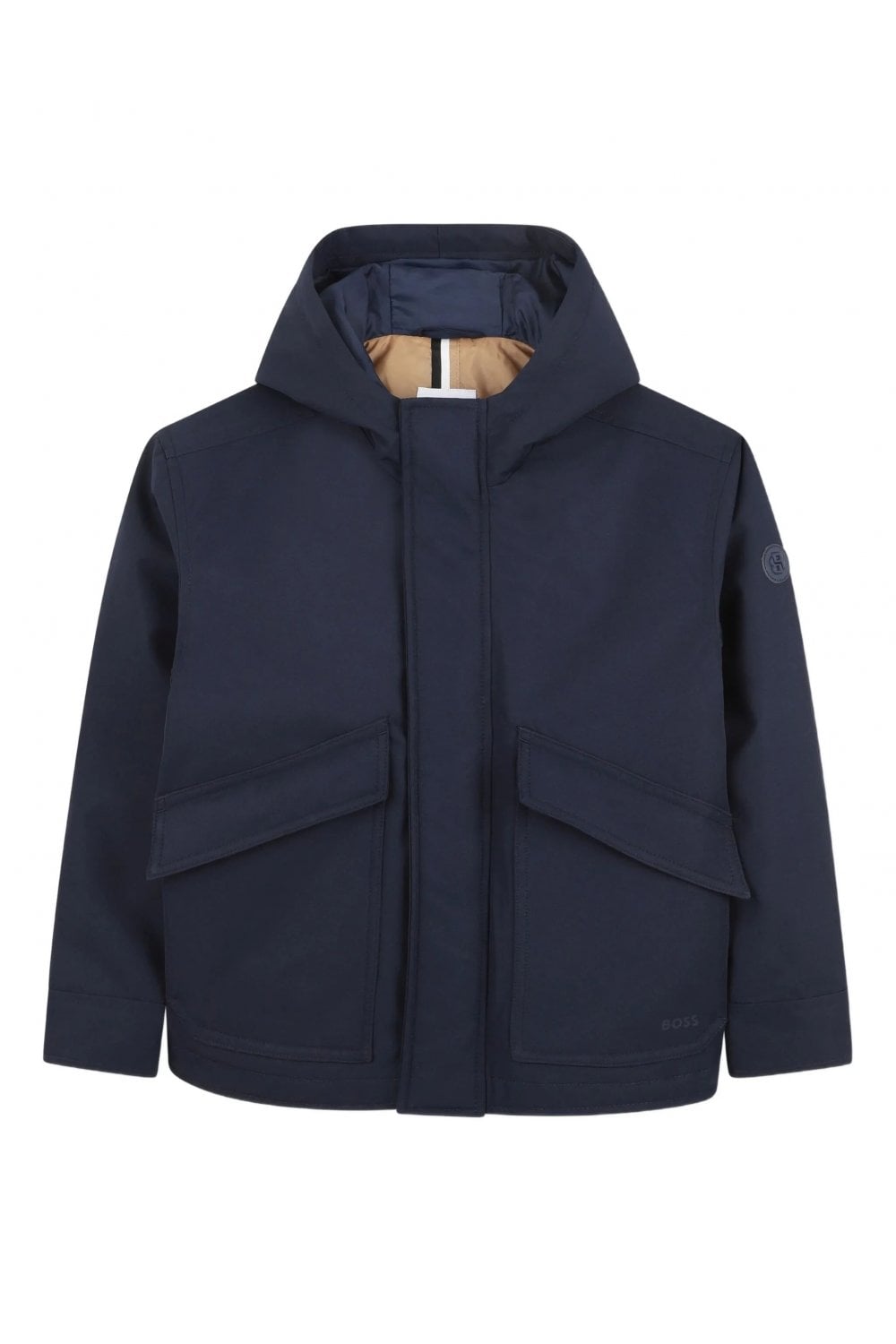 BOSS KIDS KIDS DOWN HOODED JACKET Size: Y, colour: NAVY