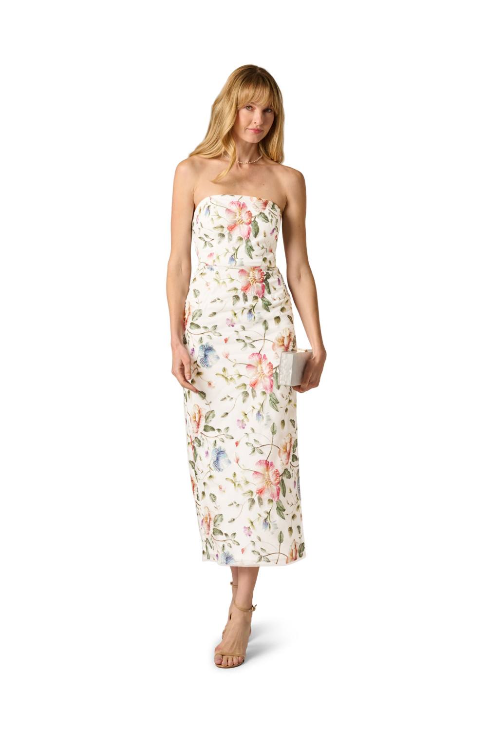 Adrianna Papell Strapless Ankle Dress
