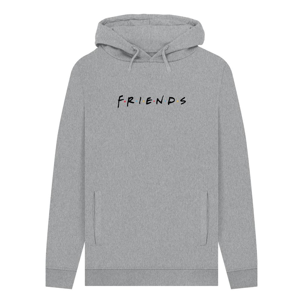 Friends Logo Unisex Hoodie - Heather Grey In Light Grey
