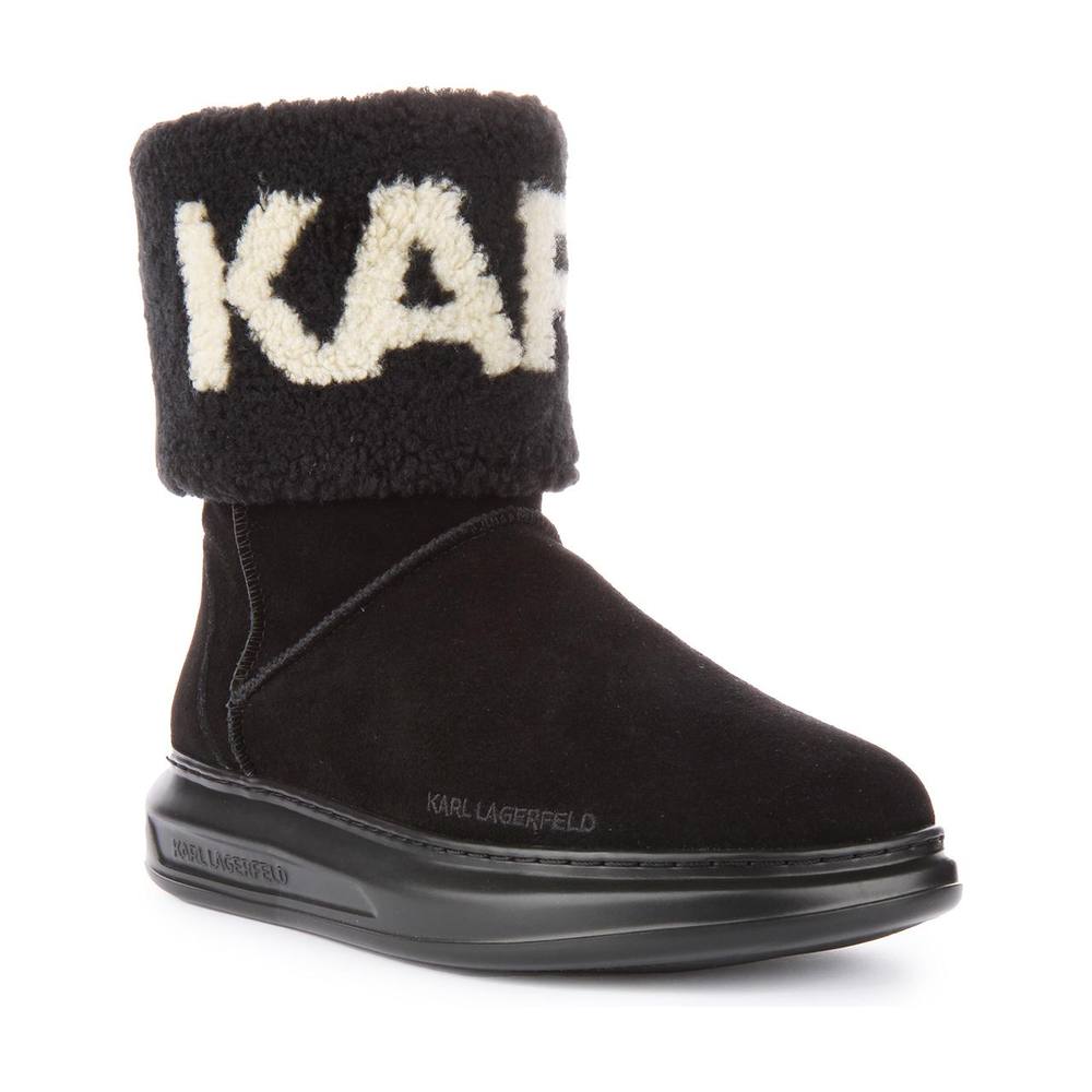 Karl Lagerfeld Women's 'Kapri Kosi' Leather Ankle Boots in Black