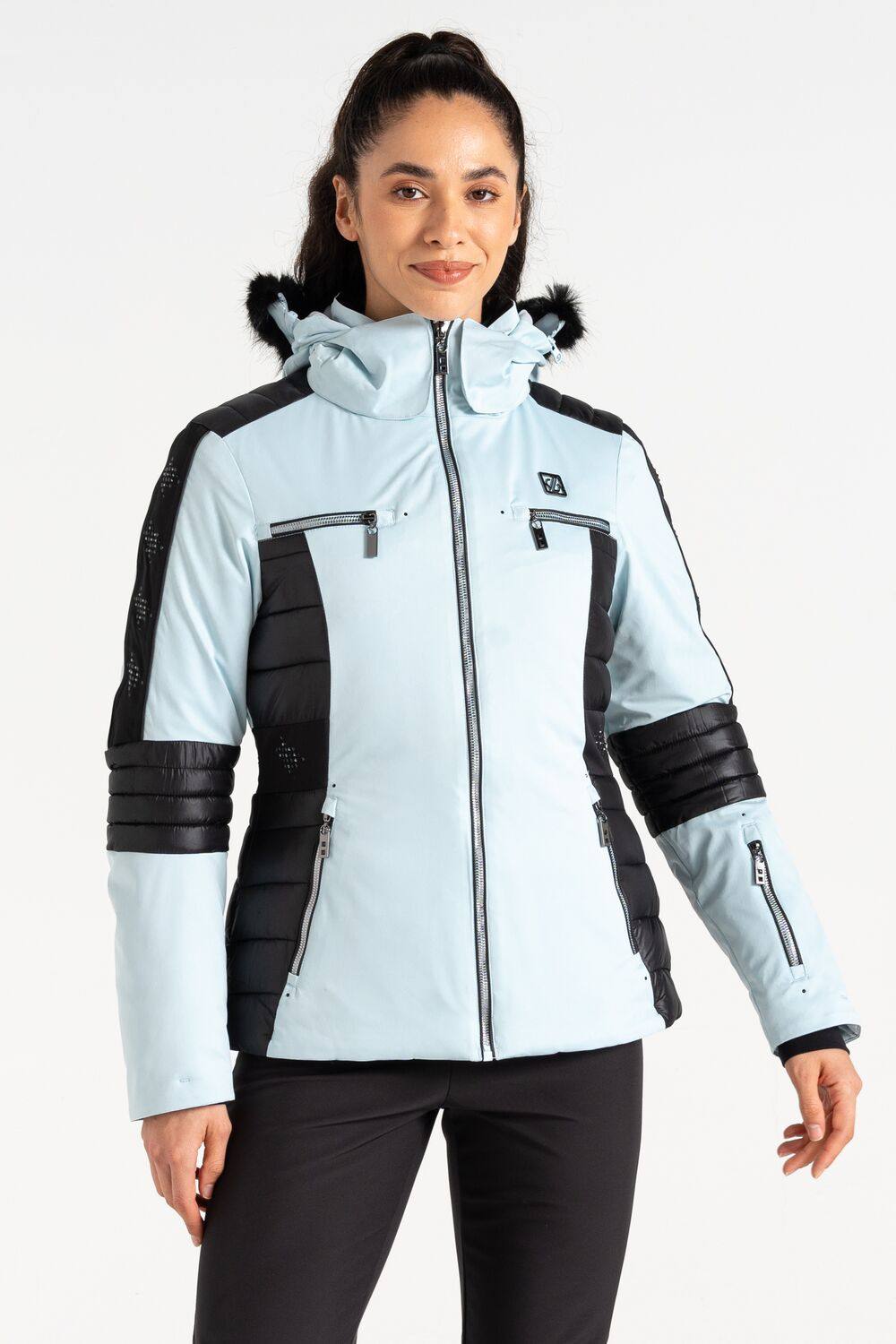 Dare B Enlighten Waterproof Ski Jacket In Light Blue