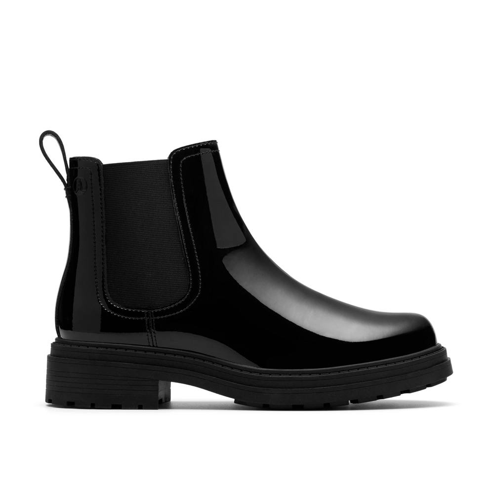 Clarks Orinoco Lane Black Patent Ankle Boots,chelsea Boots