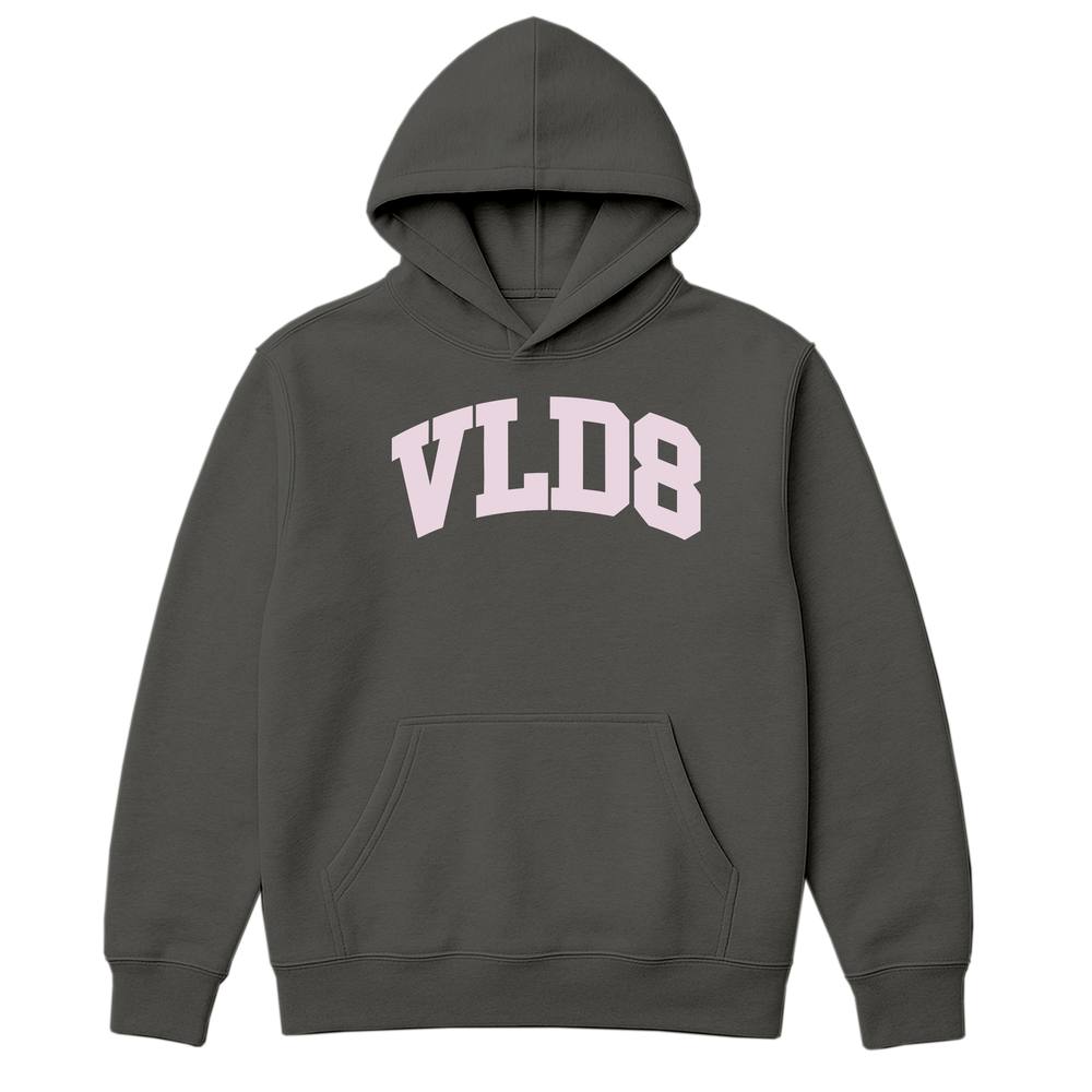 Validate Vld College Oversized Hoodie In Charcoal