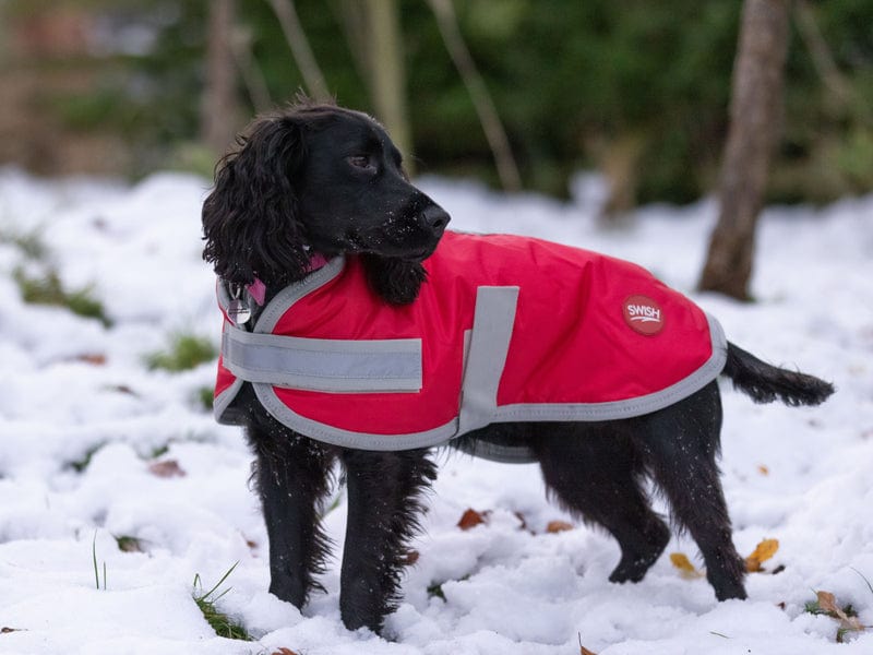 Waterproof Dog Coat - Red - "