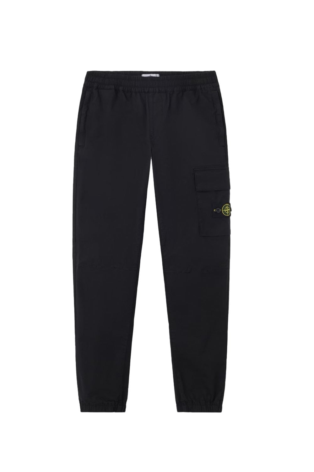 STONE ISLAND JUNIOR KIDS COTTON CARGO TROERS Size: Y, colour: BLAC
