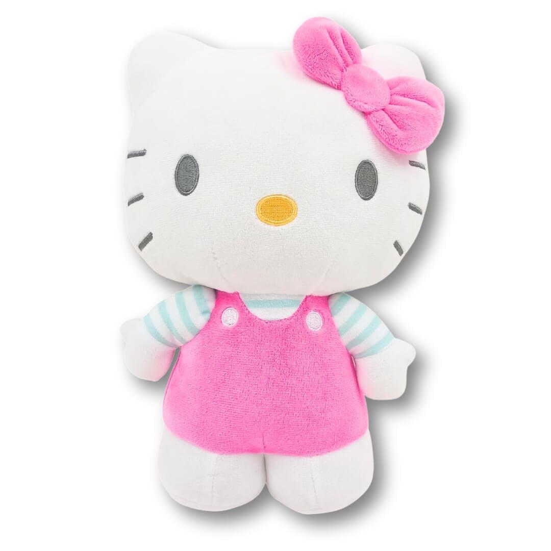 Hello Kitty Plush Hot Pink Dress Blue Stripe Shirt