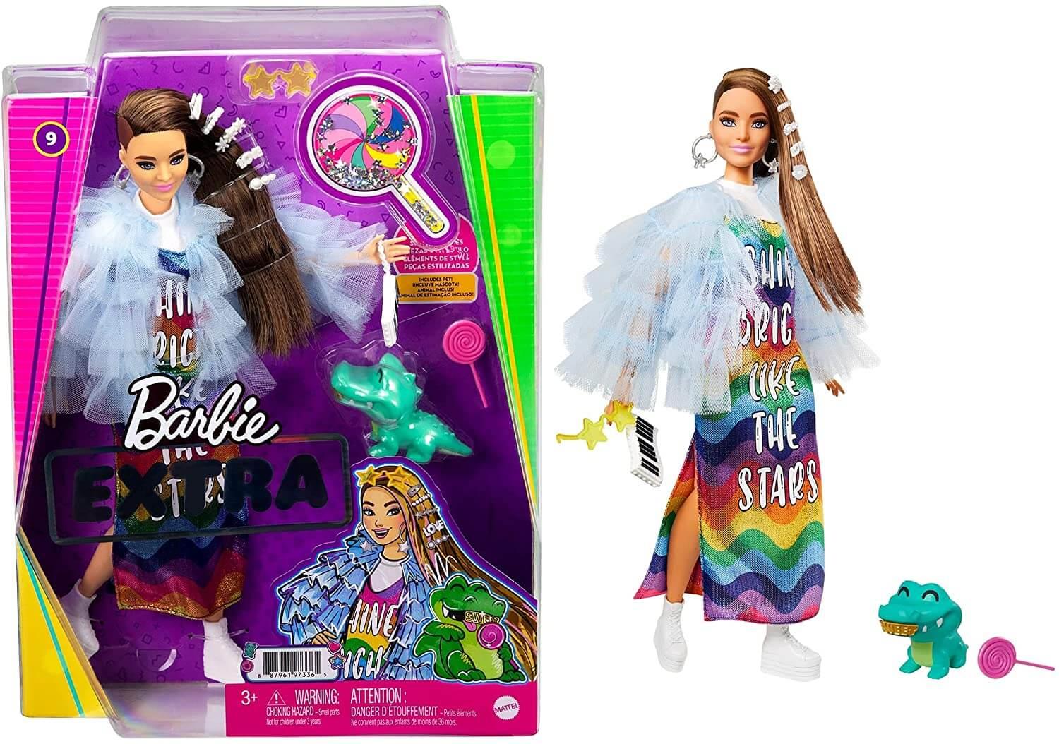 Barbie Extra Ruffled Jacket Fashion Doll