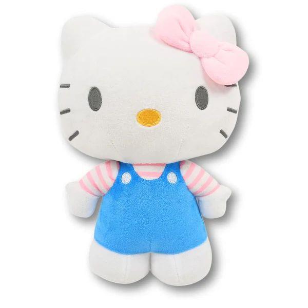 Hello Kitty Plush Pale Blue Dress Pink Stripe Shirt