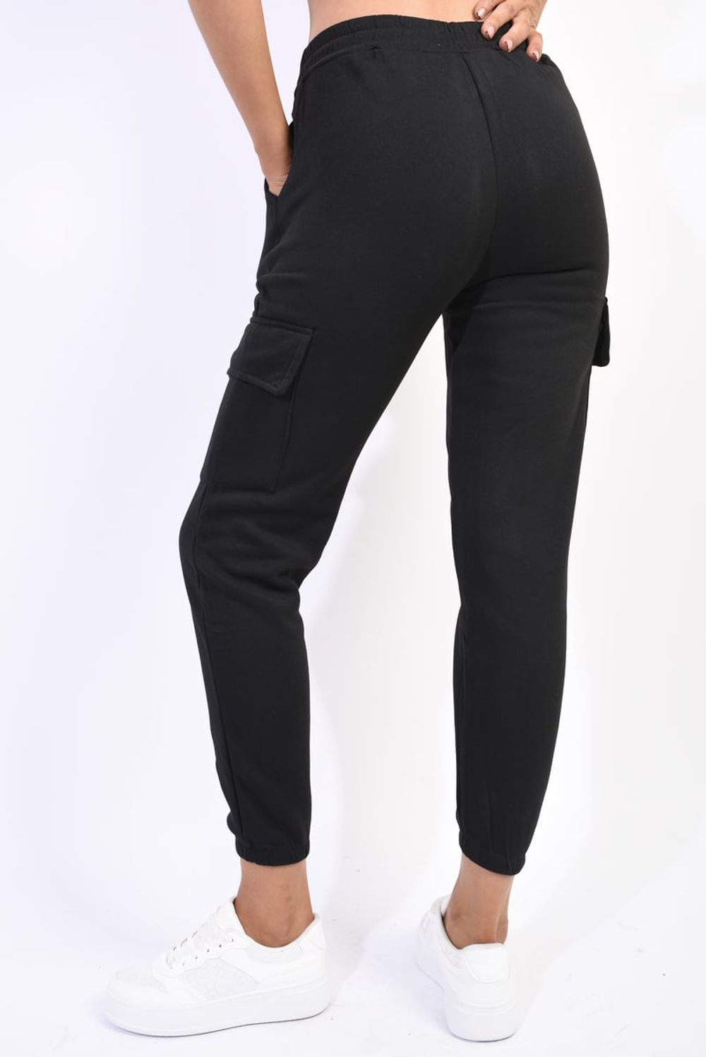 Fitted Cargo Trousers - Stylish, Durable & Functional. Get Yours Today! - SM Black