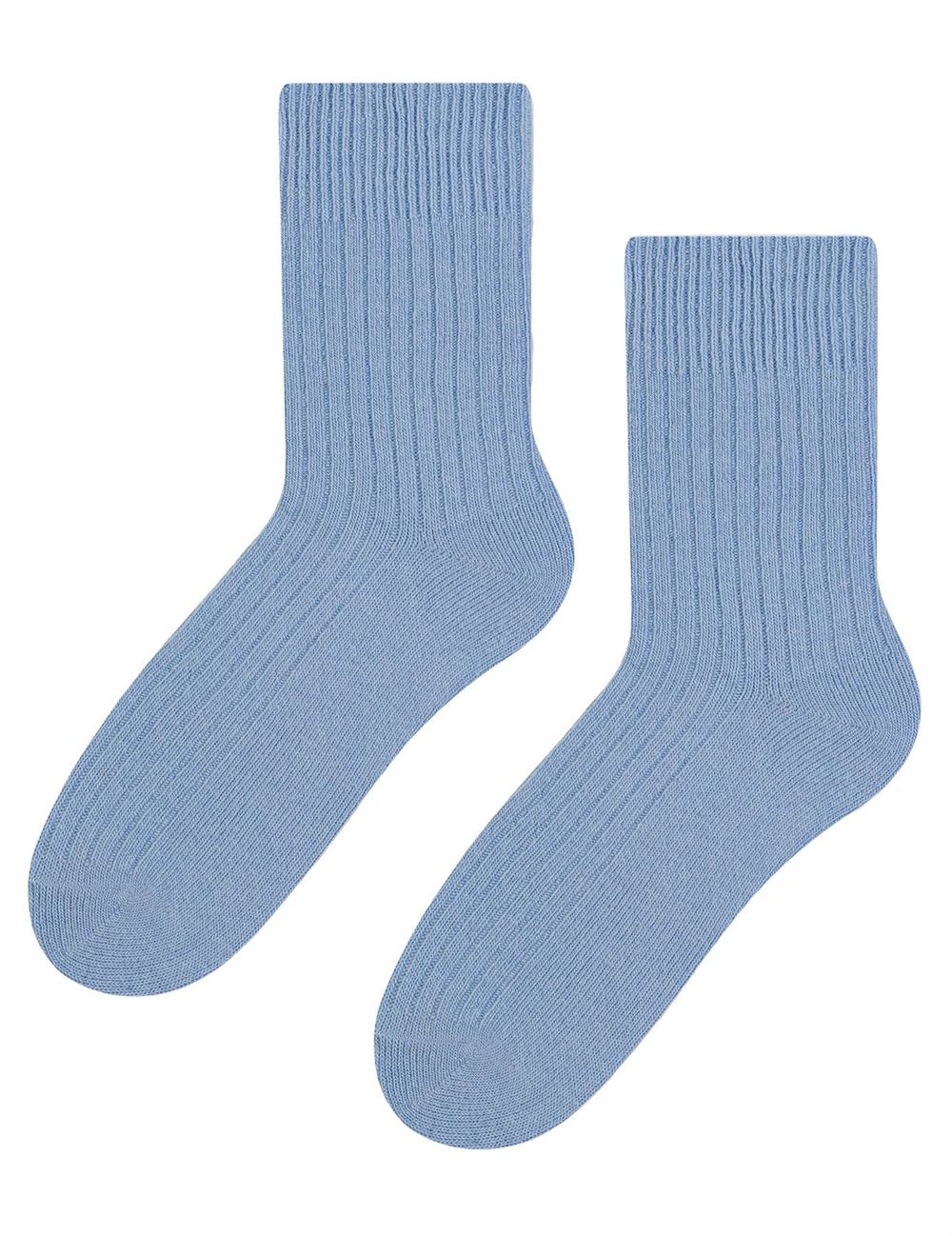 Steven - Ladies Wool Dress Socks: Comfortable, Warm, & Stylish - - Blue