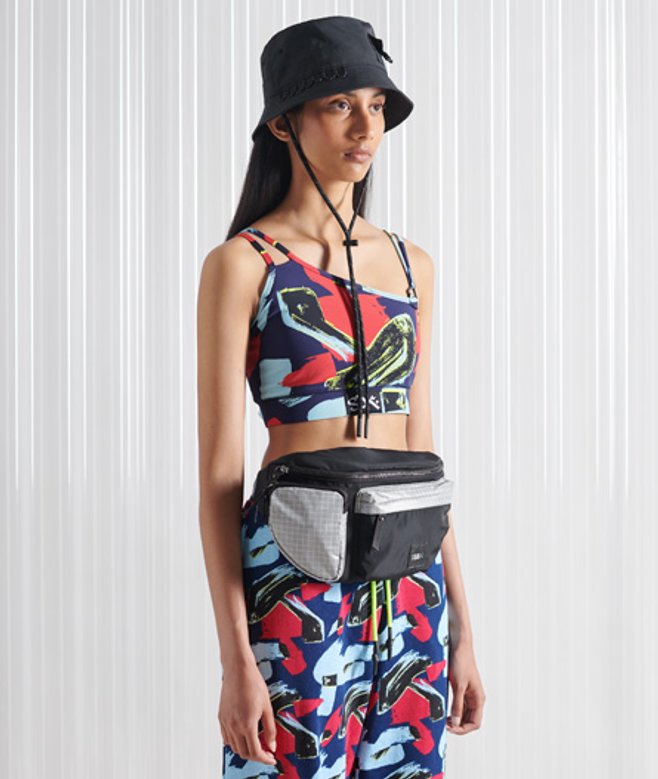 Superdry & Co Women's Limited Edition Sdx Sesh Crop Top Multiple Colours London Camo - Size: S