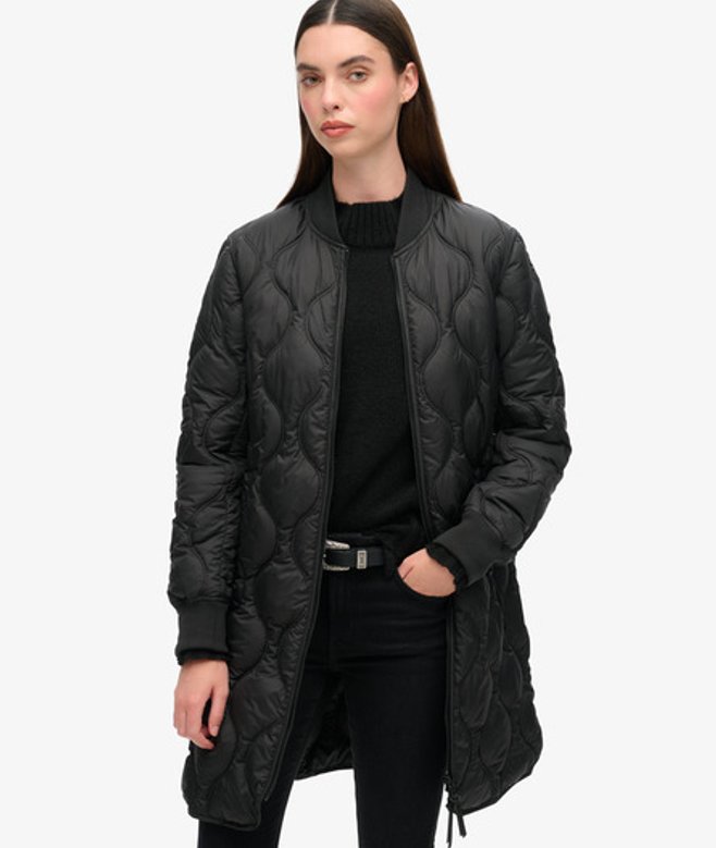 Superdry & Co Women's Studios Long Coat Black - Size: