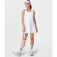 Sweaty Betty Power Flare Dress, White, Women's