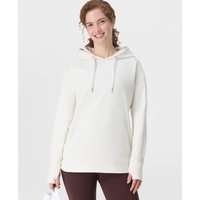 Sweaty Betty Escape Luxe Fleece Crew Neck Hoodie, White, Women's