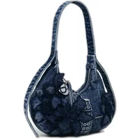 Denim crossbody bag for women Desigual Curio Margot