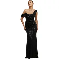 Women's tight dress Goddiva Sequin Cowl One